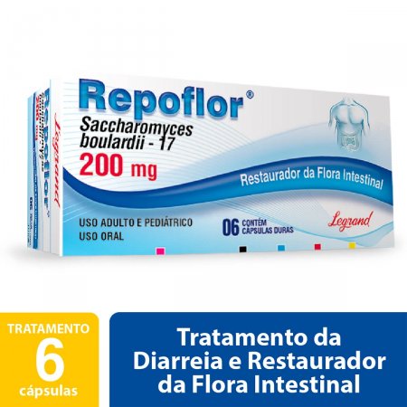 Repoflor 200mg com 6 cápsulas