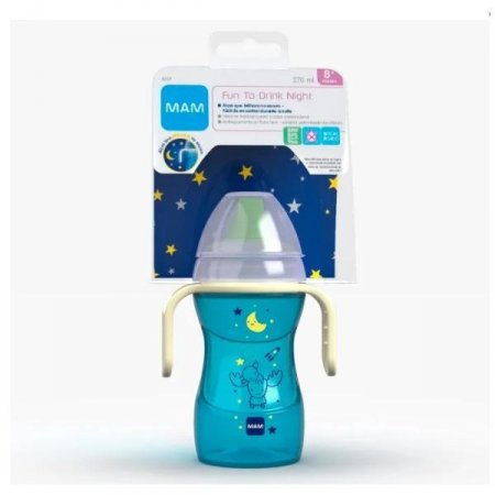 Copo de Treinamento Fun To Drink Night Mam Azul 4237 270ml