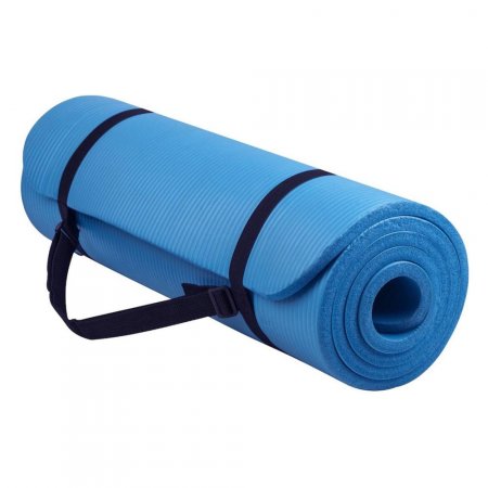 Tapete Yoga Tpe Mat Pilates Ginástica 183x61x0,8cm Com Alça