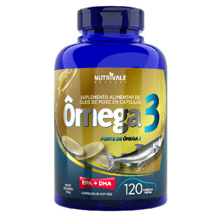 Ômega 3 Oli Epa + Dha + Óleo De Peixe 120capsulas 1450mg - Linduras