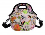 Lancheira Bolsa Térmica Marmita Fitness Neoprene Floral