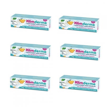 Kit Klimderme Creme Protetor Contra Assaduras 50g (06 un)