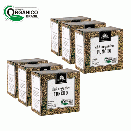 Funcho Chá Orgânico Certificado Kampo de Ervas 60 sachês