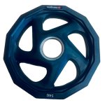 Anilha Olímpica Rubber com5 furos de 5KG Wellness - WK014