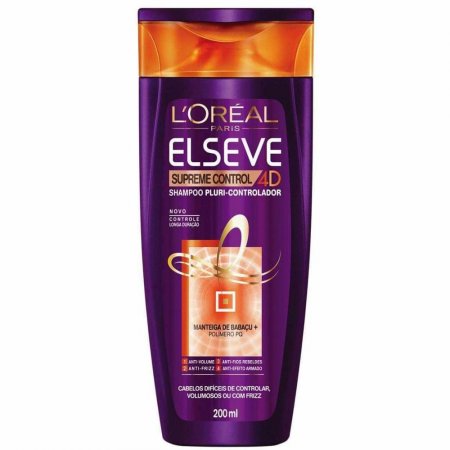 Shampoo Elseve Supreme Control 4D L'Oréal Paris 200ml