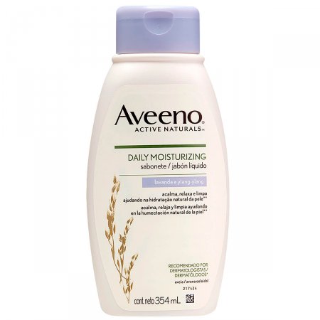 Sabonete Líquido Aveeno Daily Moisturizing Lavanda e Ylang com 354ml