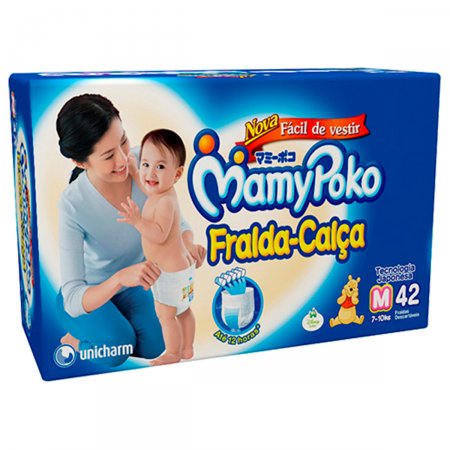 Fralda-Calça MamyPoko Tamanho M com 42 unidades