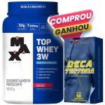 Deca Testona Evolution 60 Cápsulas Us Sport Nutrition Grátis 100% Whey Protein Morango 900g Max Titanium