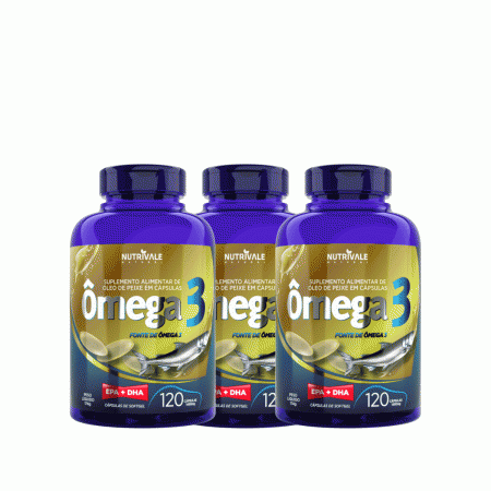 Ômega 3 Oil 120 Capsulas 1000 Mg 3 Unidades - Linduras