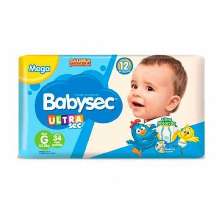 Fralda Babysec Sofyts Ultra Mega G C/34 Un