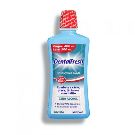 Dentalfresh Antisséptico Bucal Kley Hertz Zero Alcool 500ml