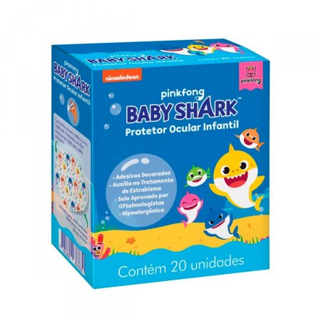 Protetor Ocular Infantil Cremer Baby Shark com 20 Unidades