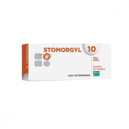 Stomorgyl 10 mg Para Cães e Gatos Boehringer 20 comprimidos (b2w)