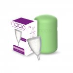 KIT COLETOR MENSTRUAL INCICLO A + CÁPSULA ESTERILIZADORA COR: HORTELÃ