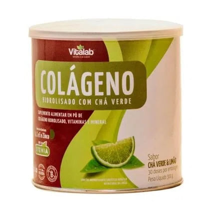 Colágeno Hidrolisado com Chá Verde 300g Vitalab