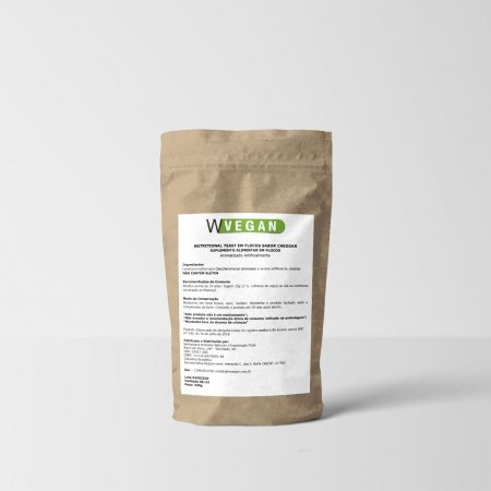 Nutritional Yeast WVegan Sabor Parmesao Embalagem Refil 500g
