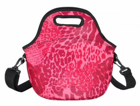 Lancheira Bolsa Térmica Marmita Fitness Neoprene Onça Vermelha