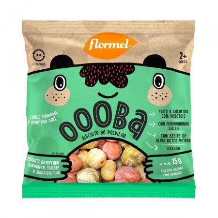 Biscoito de Polvilho Flormel Oooba Misto com 25g