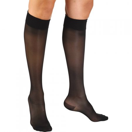 Meia 3/4 Panturrilha AD 782B Ever Sheer 20-30 MmHg c/ Ponteira Fechada Sigvaris Preta