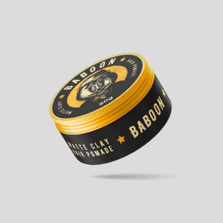 Pomada para Cabelo Matte Clay (Efeito Seco/Média Fixação) Baboon 80g