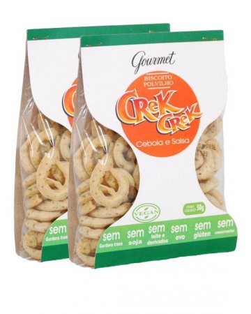Biscoito de Polvilho sabor Cebola e Salsa Crek Crek 50g