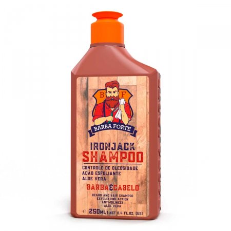 Shampoo Barba Forte IronJack Controle de Oleosidade com 250ml