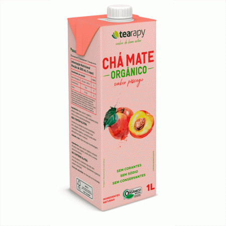 Chá Mate Org Pêssego 1l - Organique