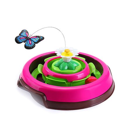 Brinquedo Cat Spin Rosa para Gatos – Truqys