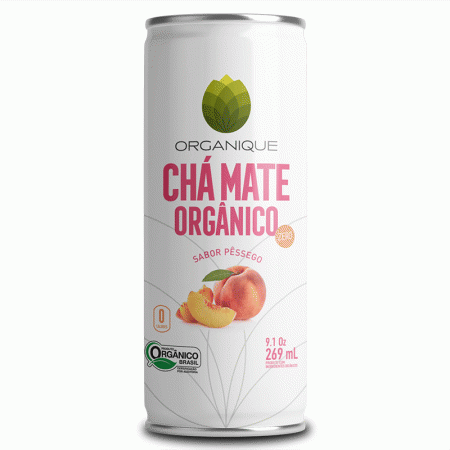 Chá Mate Org Pêssego Zero 269ml - Organique