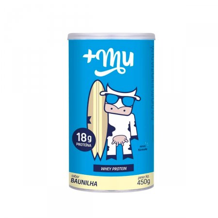 Whey Concentrado Mais Mu Baunilha com 450g