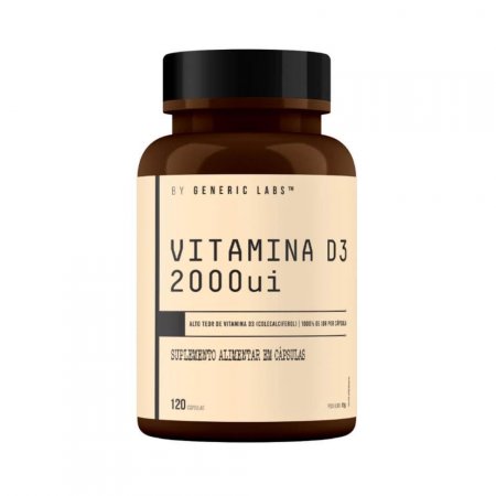 VITAMINA D3 (120 cápsulas) - Generic Labs