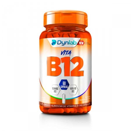 Suplemento Alimentar Vita B12 Dynlab com 60 cápsulas