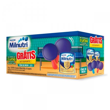 Kit Composto Lácteo Milnutri Premium com 2 unidades de 800g cada + Brinde