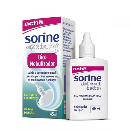 Sorine Bico Nebulizador 0,9% Solução 45ml
