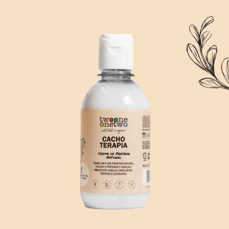 Creme de Pentear Natural Cabelos Cacheados, Crespos ou Ondulados Twoone Onetwo Natural Vegana