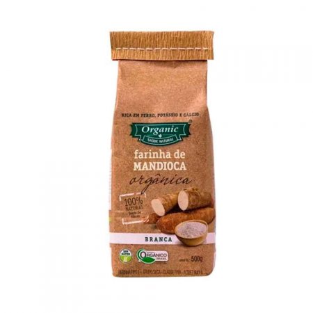 Farinha de Mandioca Orgânica Branca Organic 500g