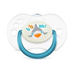 Chupeta Lillo Smart Glow Tubarão Tamanho 2 - maiores de 6 meses Cor Azul com 1 unidade
