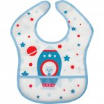 Babador Com Bolso Fogute Azul
