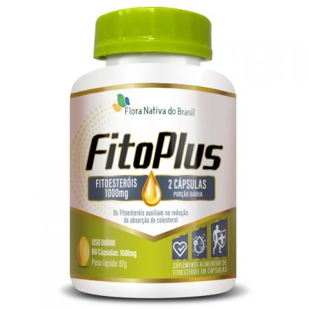 FITOPLUS (Fitoesteróis 1000mg) 60 cápsulas - Flora Nativa