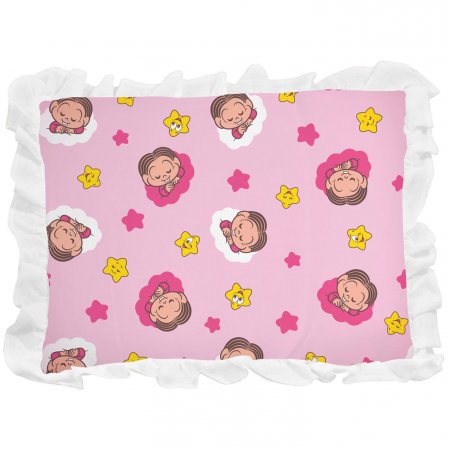 Travesseiro com Babado Turma da Mônica Baby - Mônica