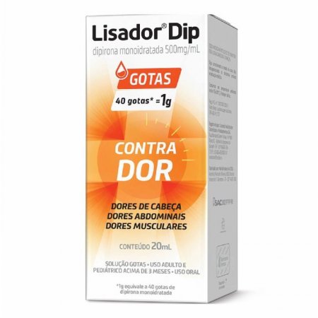 LISADOR DIP 500MG ML GTS 20ML