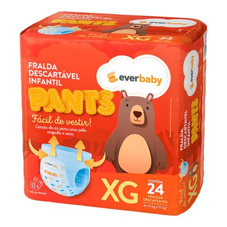 Fralda Pants Ever Care Baby Tamanho XG 24 Unidades