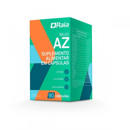 Suplemento Alimentar Raia Multi AZ com 90 cápsulas