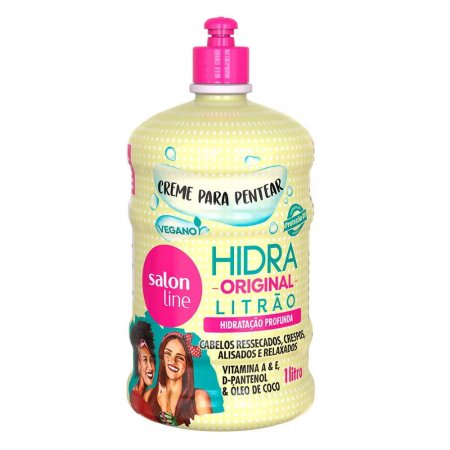 Creme Para Pentear Salon Line Hidra Original com 1 litro