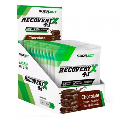 Recovery X 4.1 10 Sachês de 65G Chocolate Sudract Nutrition