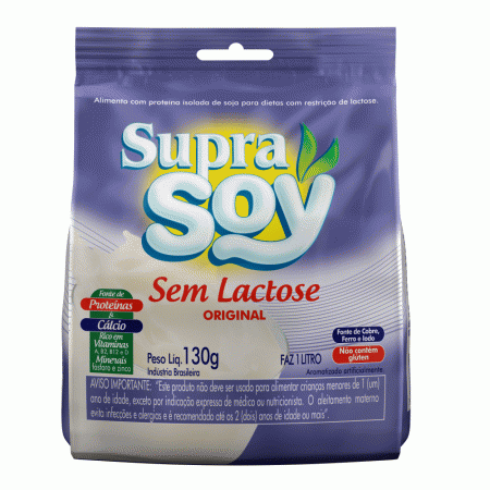 SupraSoy Sem Lactose Original Sachet - 130g