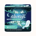 Absorvente Always Ultrafino Noites Tranquilas Cobertura Seca com Abas com 8 unidades
