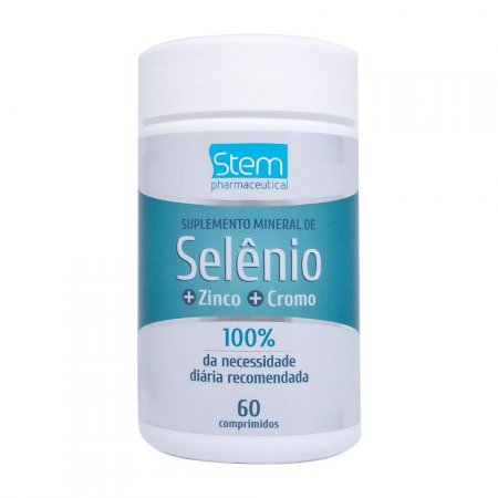 Selênio + Zinco + Cromo 60 Comprimidos Stem