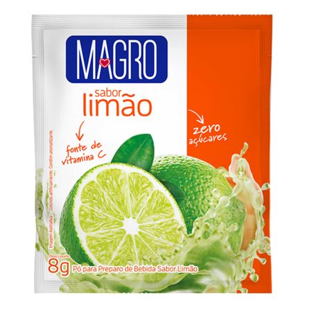 Refresco Magro Sabor Limao Zero Açucares 8g