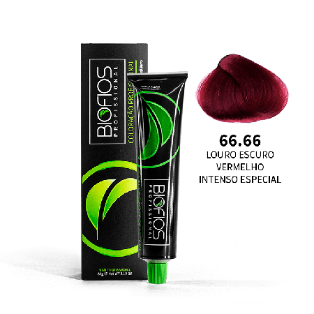 tintura de cabelo 66.66 Castanho Claro Vermelho Irisado Especial - 60g
